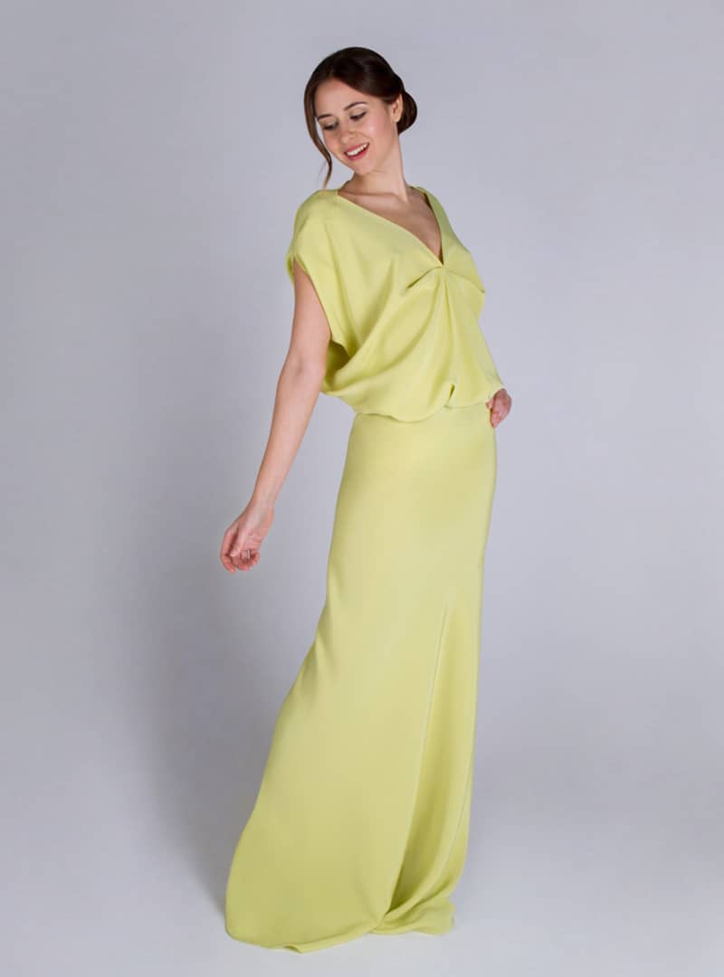 Design by CRISTINA SAURA for a sophisticated party dress. 